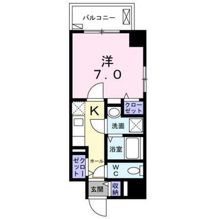 平野駅 徒歩1分 4階の物件間取画像